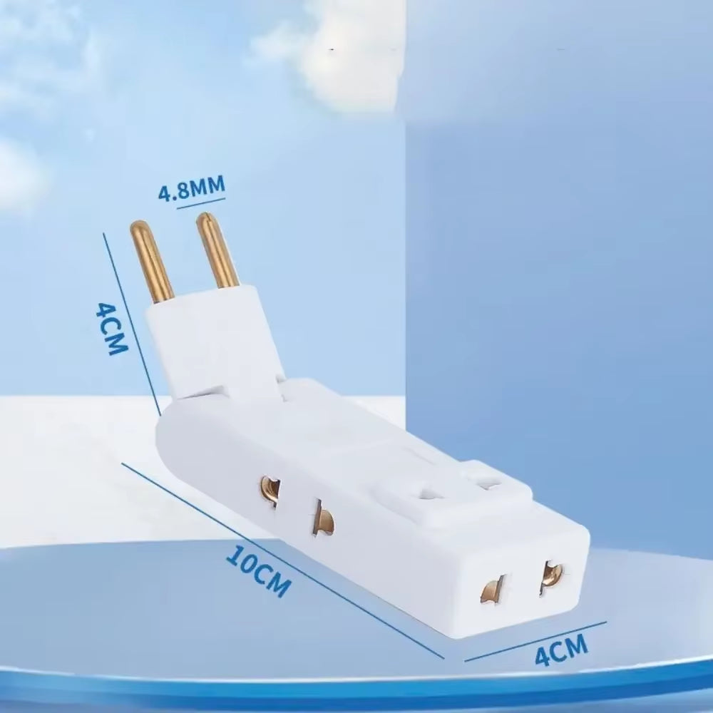 New Rotates 180° Electrical Outlet Extender Adjustable Length White Power Outlets Extender Power Socket Expander for Nightstand