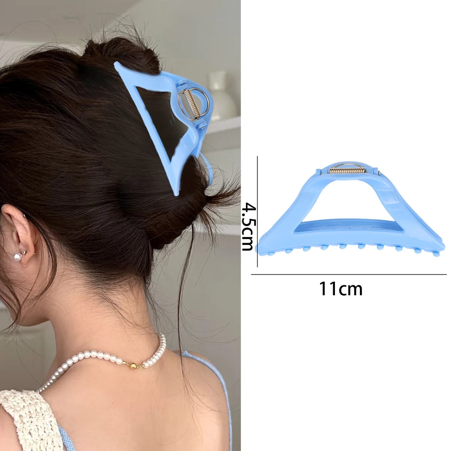 Soft Silicone Safe Shark Hair Claw Versatile Non-Slip Hair Clip Grab Korean Ins Hairpin Accessories for Girls Decoration Gift