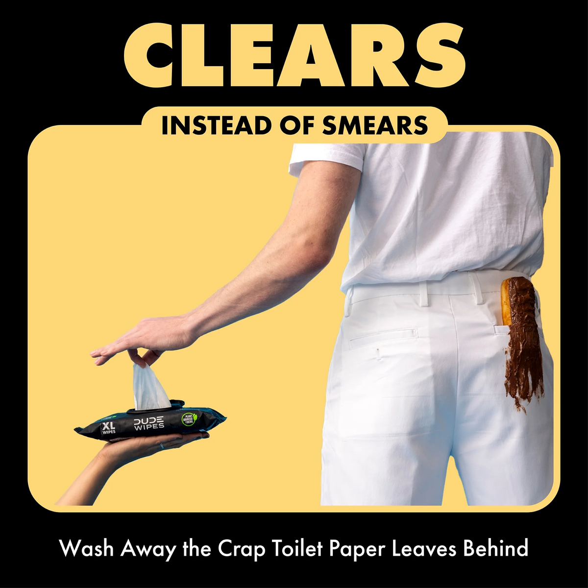 Flushable Wipes, XL Wet Wipes for at Home Use, Shea Butter Smooth, 144 Count