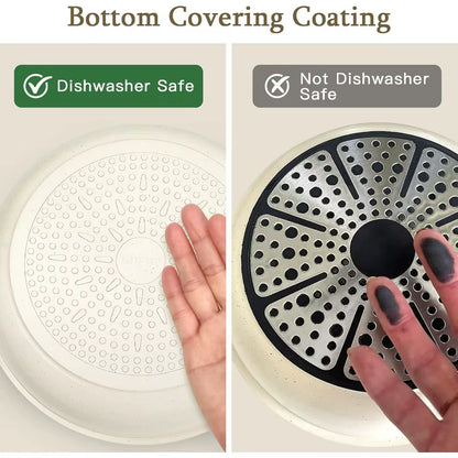 Ceramic Pots and Pans Set Non Stick, Nonstick Detachable Handle Cookware Sets, Healthy Non Toxic PFAS PFOA & PTFE Free, Dishwash