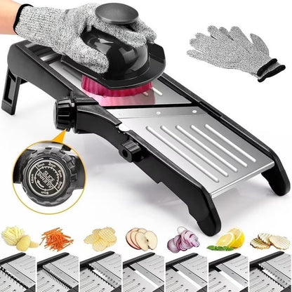 Stainless Steel Mandoline Slicer Vegetable Chopper Potato Slicer