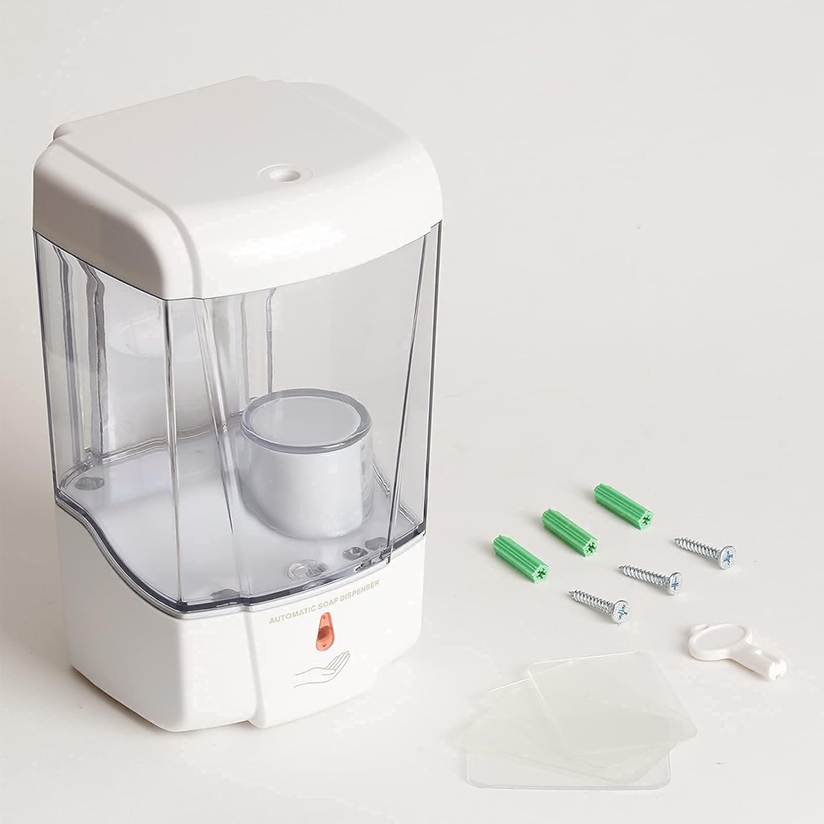 Automatic Hand Sanitizer & Soap Dispenser for Bathroom, Touchless Sensor Soap Dispenser Wall-Mounted, Gel/Liquid Hand Free Soap Dispenser, ABS Plastic 700Ml/24Oz M-1388E