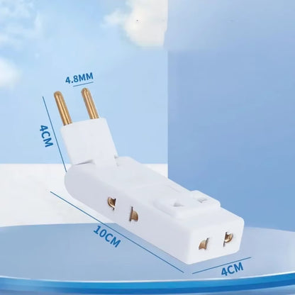 New Rotates 180° Electrical Outlet Extender Adjustable Length White Power Outlets Extender Power Socket Expander for Nightstand