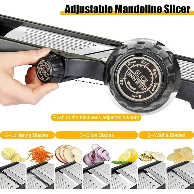 Stainless Steel Mandoline Slicer Vegetable Chopper Potato Slicer