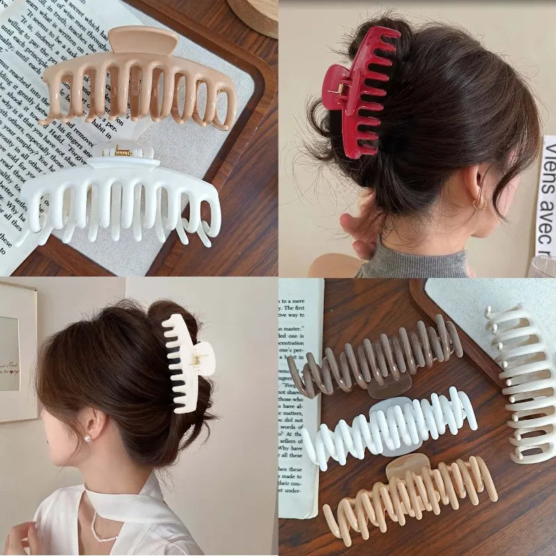 Soft Silicone Safe Shark Hair Claw Versatile Non-Slip Hair Clip Grab Korean Ins Hairpin Accessories for Girls Decoration Gift