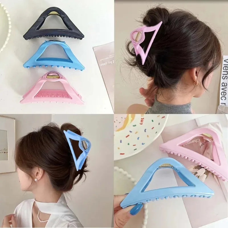 Soft Silicone Safe Shark Hair Claw Versatile Non-Slip Hair Clip Grab Korean Ins Hairpin Accessories for Girls Decoration Gift
