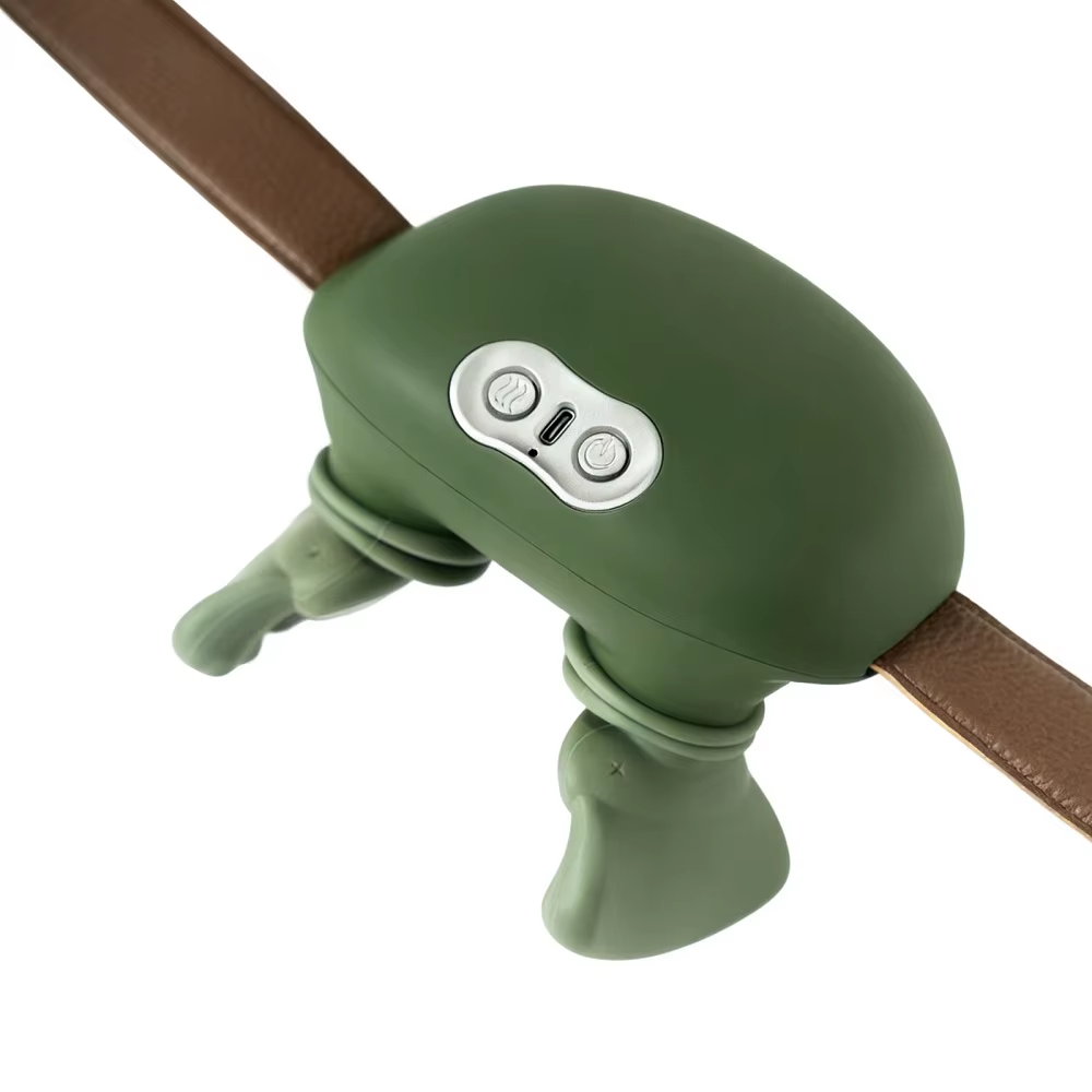 4D Hand Shaped Kneading Neck and Shoulder Massager Portable Neck Shoulder Massage Pillow Brushless Motor Trapezius Masajeador